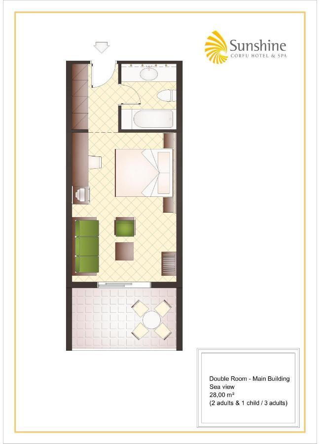 Chambre Lits Jumeaux Standard avec Vue sur Jardin