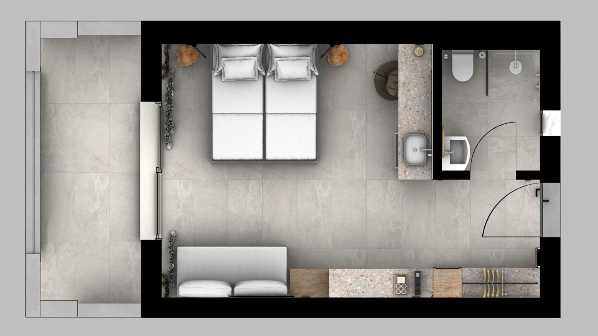 Chambre Deluxe Double ou Lits Jumeaux