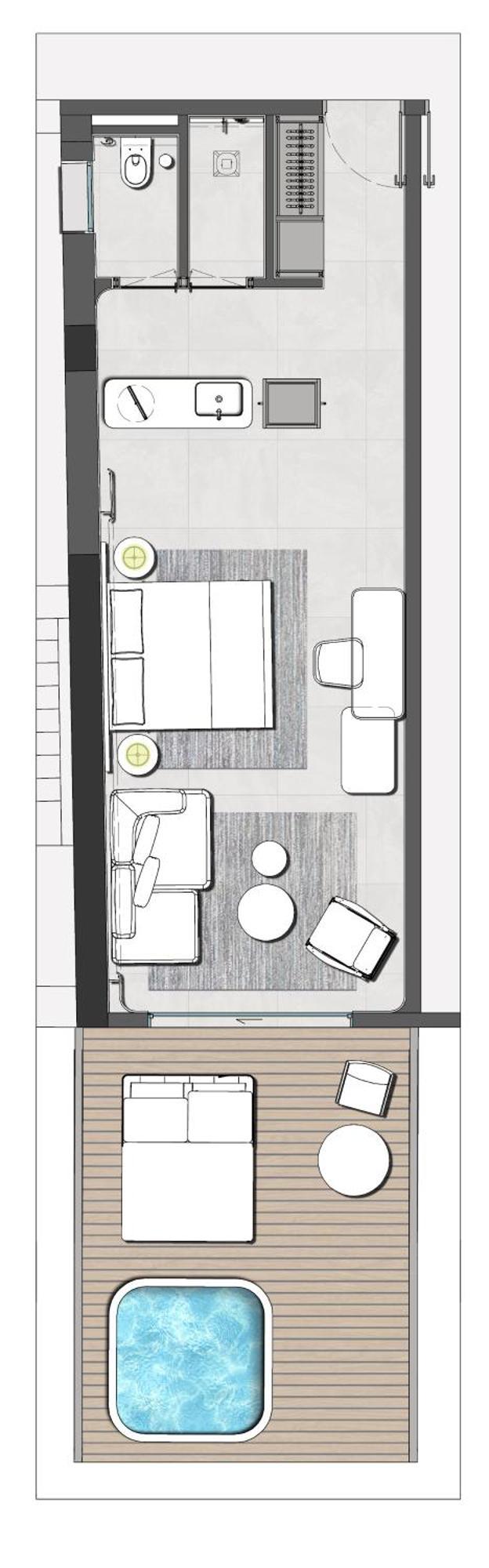 Executive Beachfront Sea View Suite with outdoor Hot tub