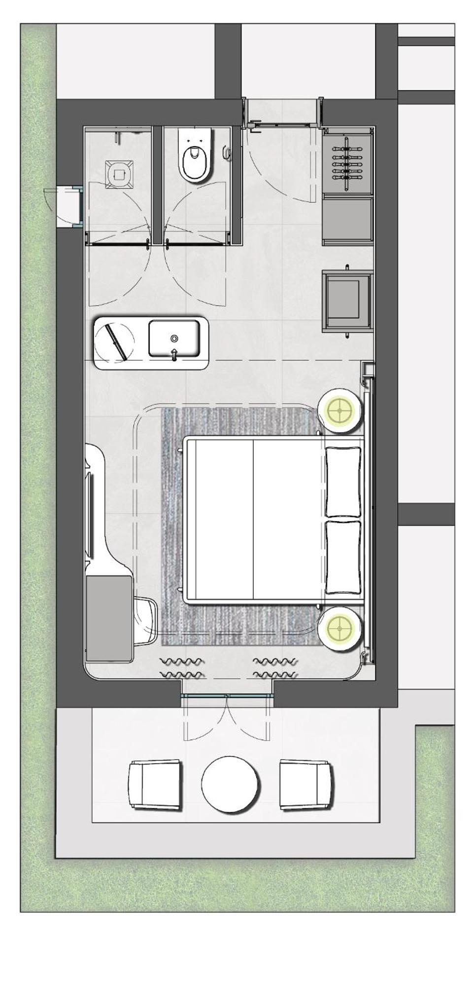 Quarto Standard com Vista do Jardim