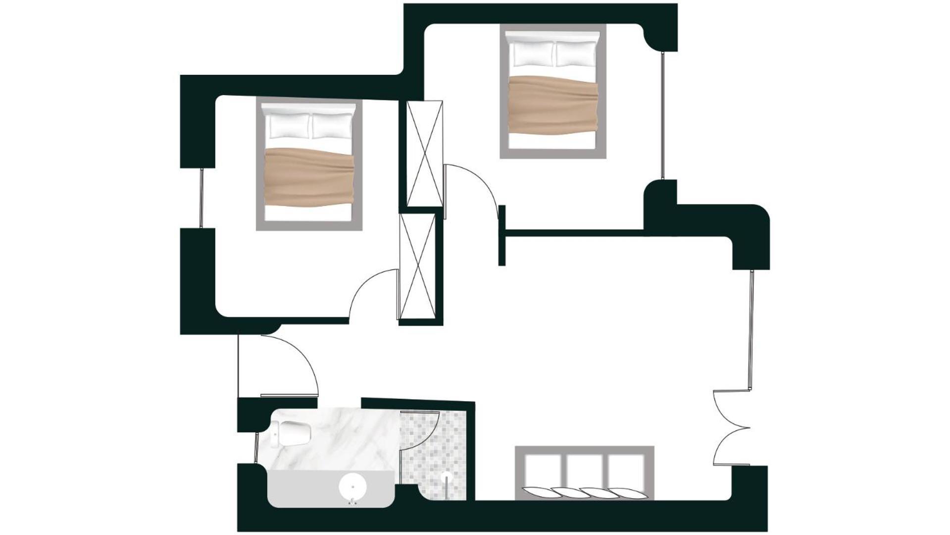 Grande 2 Bedrooms Suite Panoramic Sea View