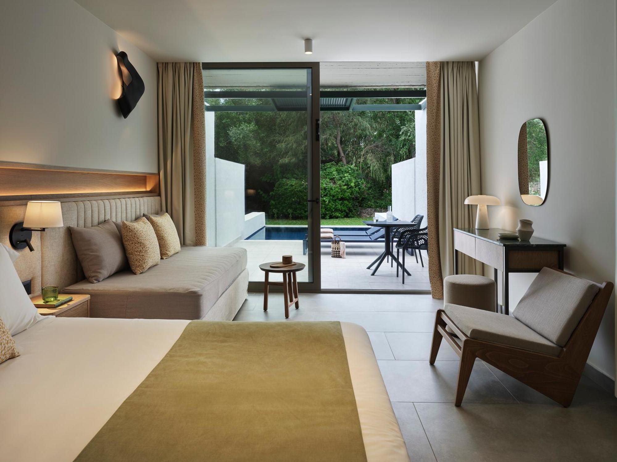 Chambre Double avec Piscine Privée - Bungalow - Vue sur Jardin