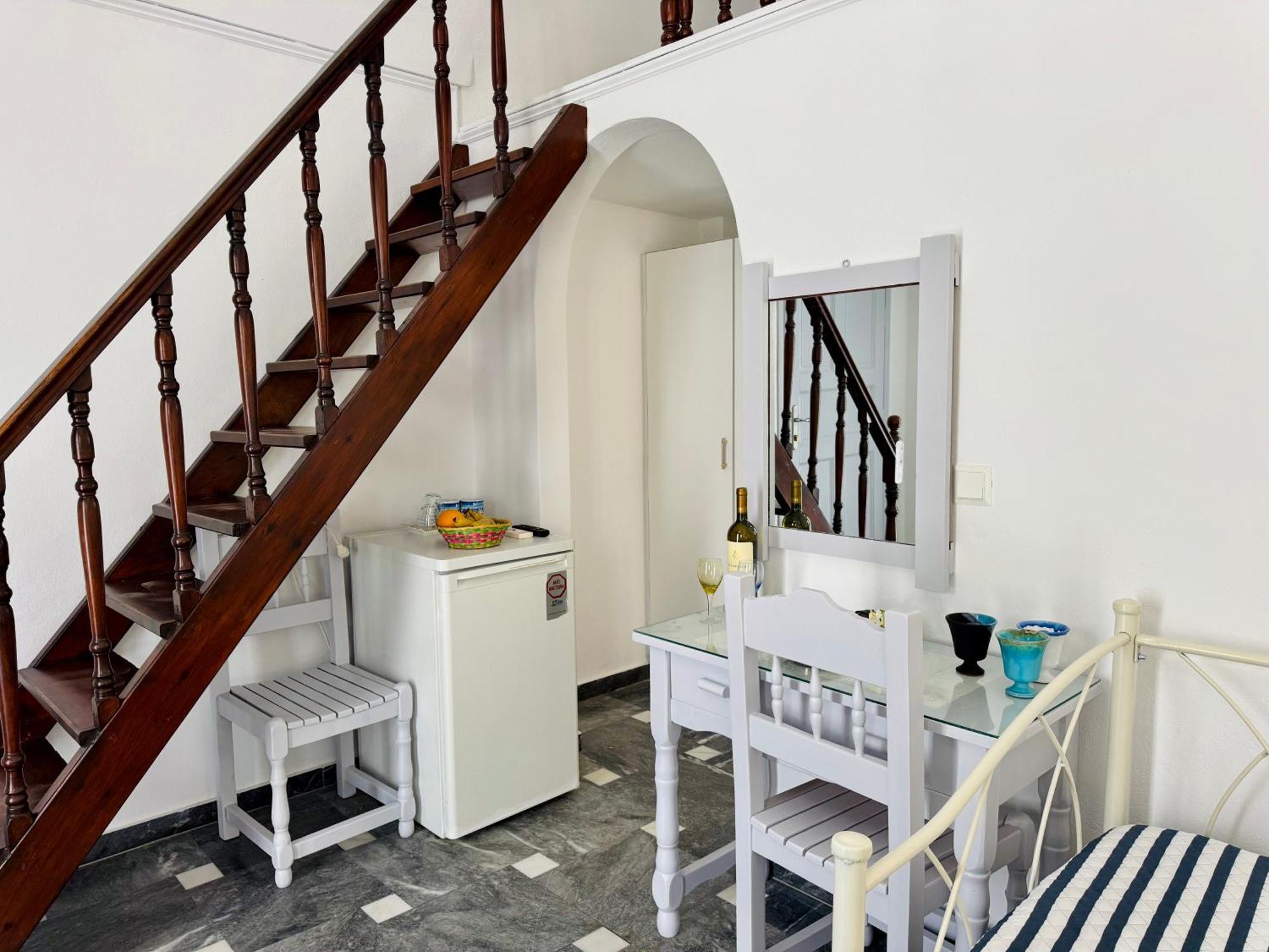 Dreibettzimmer mit Bergblick