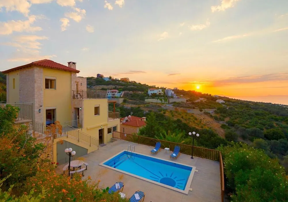 Villa, Private Pool, Seaview, In Beautiful Medieval Town Maroulas, Nw Coast-1