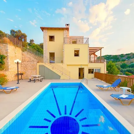 Villa, Private Pool, Seaview, In Beautiful Medieval Town Maroulas, Nw Coast-3