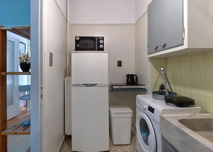 Homy Pagrati Flat 100 Mbps, 12' To Panathenaic Stadium, 5' To Metro que aceita animais de estimação