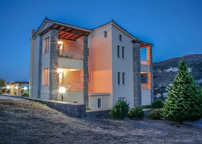Pet friendly Villa View Studios Andros Town